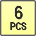 Piktogram - Ilość w opakowaniu: 6 PCS